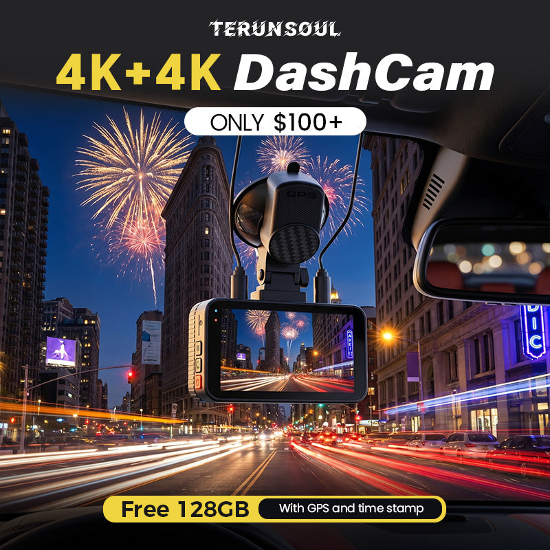 terunsoul Dashcam 4K+4K