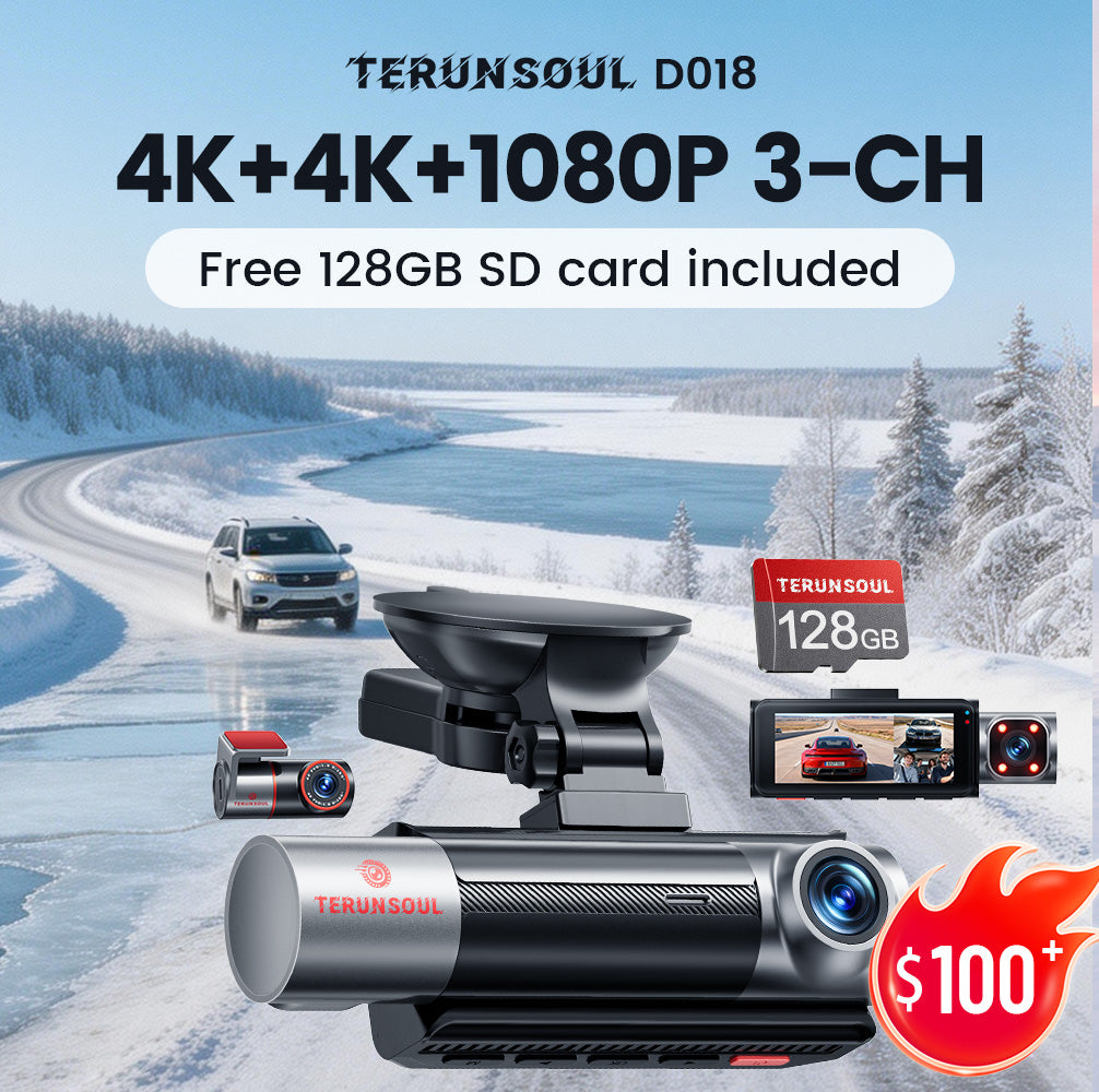 TERUNSOUL D018: The Ultimate 3-Channel Dash Cam for Families and Rideshare Drivers