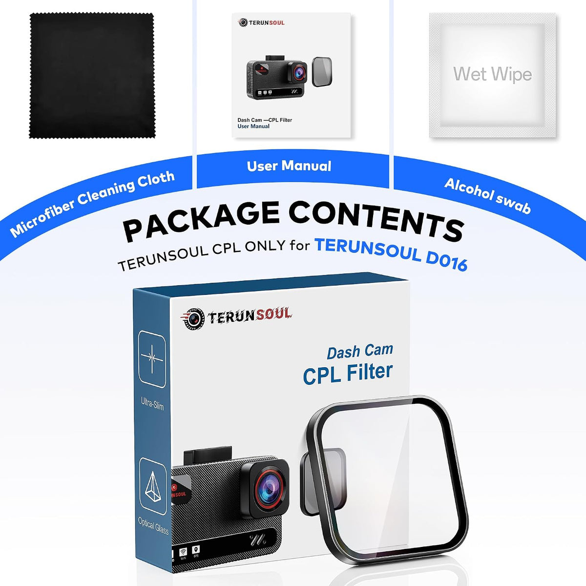 TERUNSOUL D016 Anti-Glare Circular Polarizing Filter (CPL Filter)