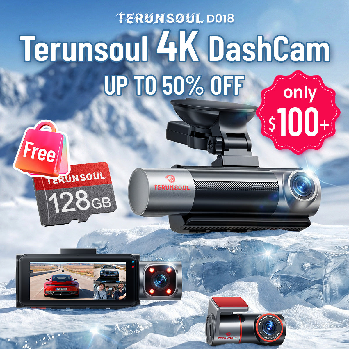 True dual 4K with 128GB card — only $100+