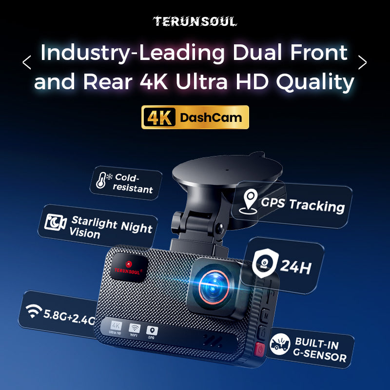 Terunsoul D016 Dashcam 4k+4k