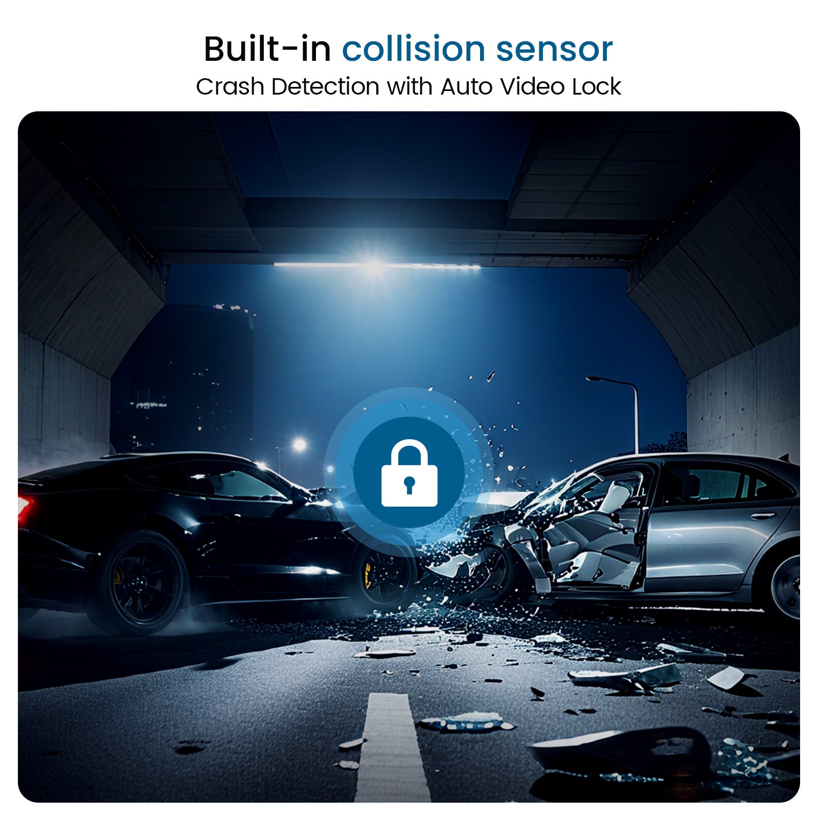 TERUNSOUl 983A Dash Cam 4K+1080P+1080P 3-Channel