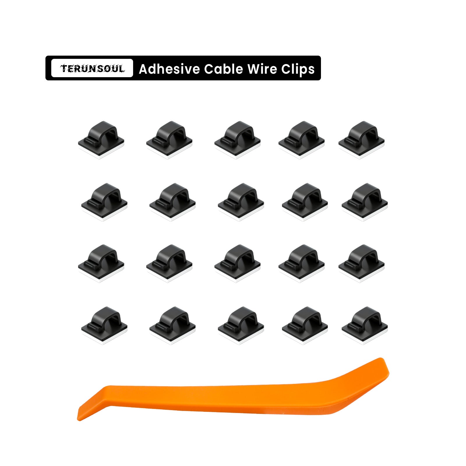 TERUNSOUL Adhesive Cable Wire Clips