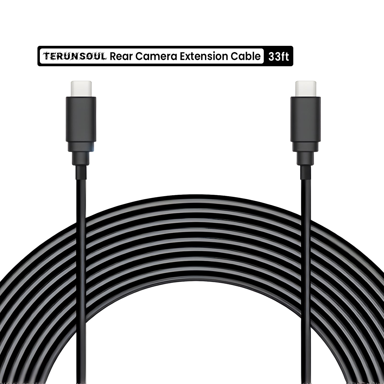 TERUNSOUL 33ft Rear Camera Extension Cable(USB C to USB C)